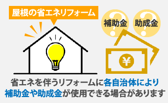 省エネを伴うリフォームは自治体の補助金・助成金を利用できる場合があります