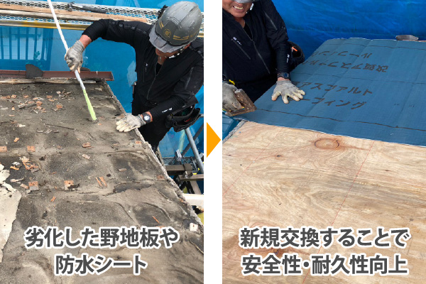 新規交換することで安全性・耐久性向上