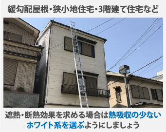 緩勾配屋根・狭小地住宅・3階建て住宅など