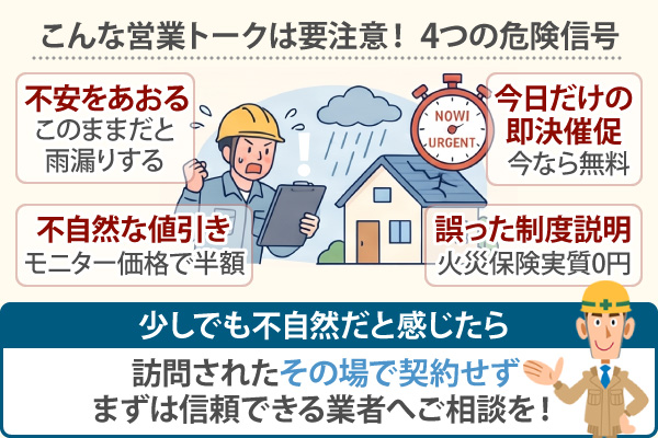 こんな営業トークは要注意! 4つの危険信号