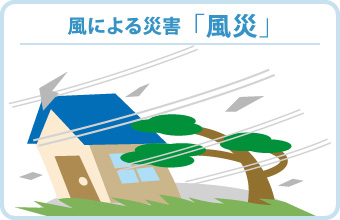 風による災害  「風災」