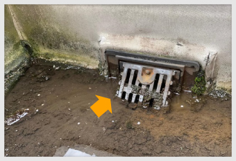 排水口の詰まり