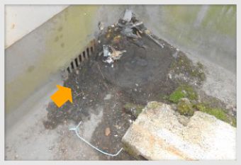 実際に詰まった写真