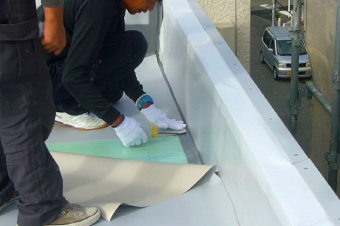 シート防水の施工