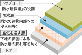 通気用のシートの構造