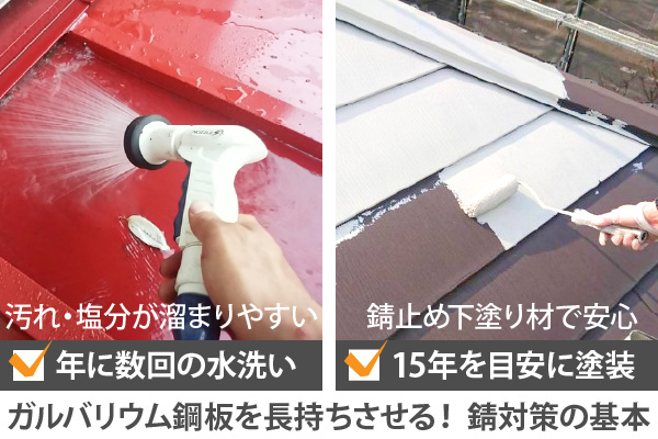 ガルバリウム鋼板を長持ちさせる！錆対策の基本