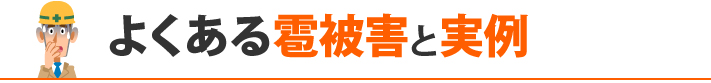 良くある雹被害の実例