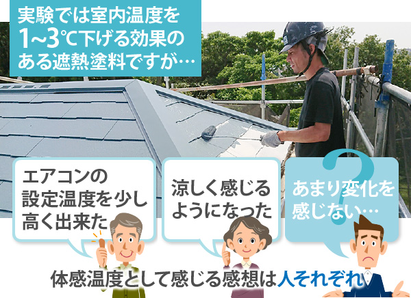 体感温度として感じる感想は人それぞれ