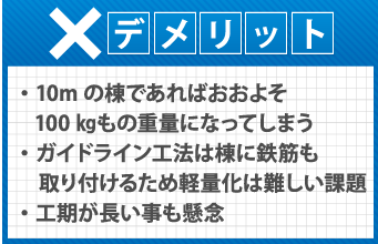 湿式工法のデメリット