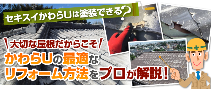 屋根がセキスイかわらUで適切なリフォームが分からない方へ