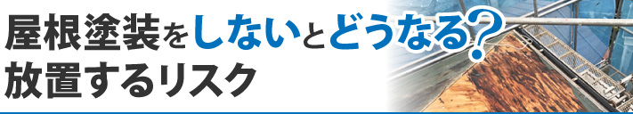 屋根塗装をしないとどうなる?放置するリスク