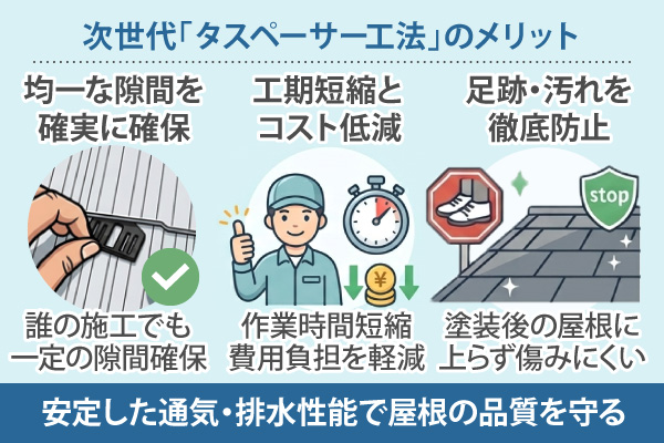 次世代「タスペーサー工法」のメリット