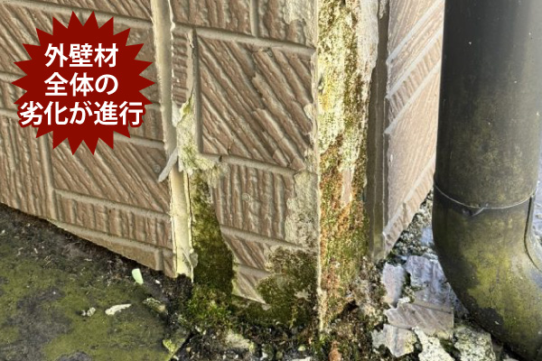 外壁材
全体の劣化が進行