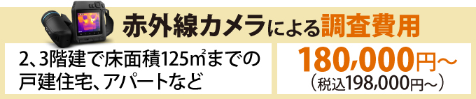 赤外線カメラによる調査費用