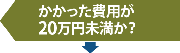 かかった費用が20万円未満か？