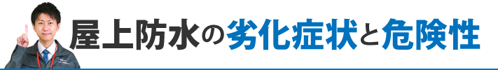 屋上防水の劣化症状と危険性