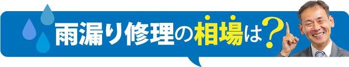 雨漏りの相場は？