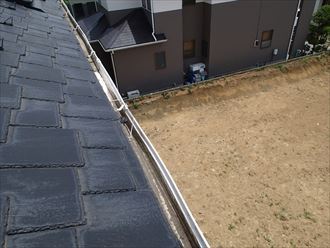 墨田区雨樋の歪み③