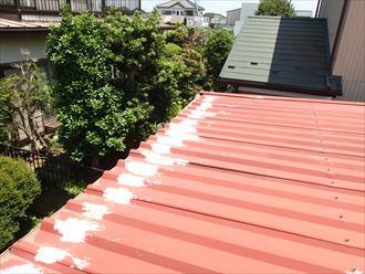 大田区　折板屋根の変形