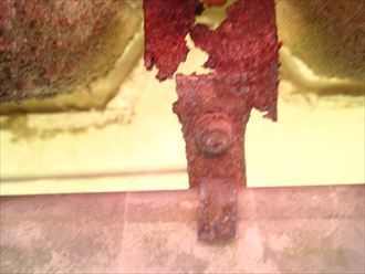 大田区 金具の腐食