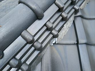 江戸川区 漆喰の劣化