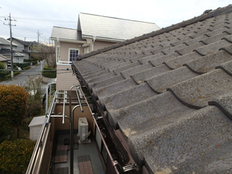 雨どい歪み、水分停留