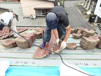 葛飾区　瓦並べ