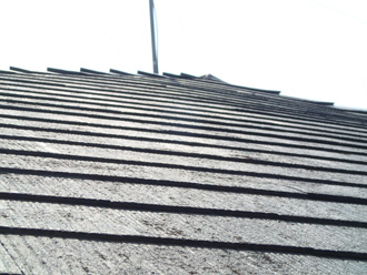 文京区　屋根カバー工法前の点検　屋根の状態