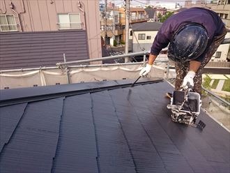 江戸川区アパート屋根塗装確認003