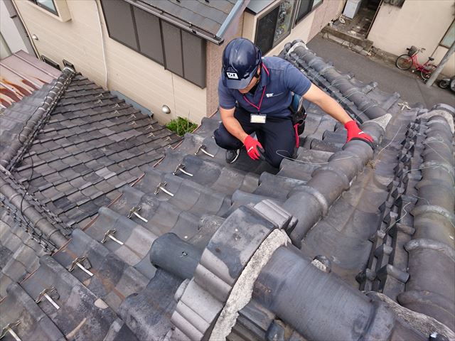 葛飾区他社の指摘瓦屋根大001