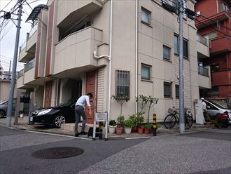 荒川区雹災鑑定二件立ち合い002
