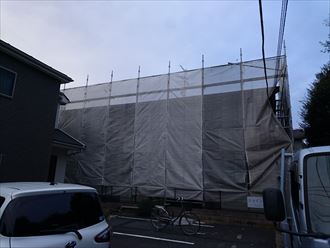 葛飾区アパート屋根塗装工事002