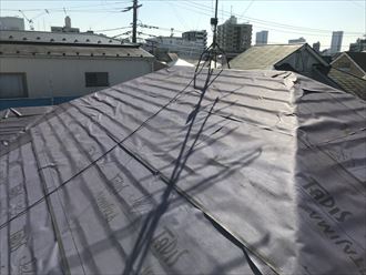 江戸川区雨漏り前に屋根カバー工事003