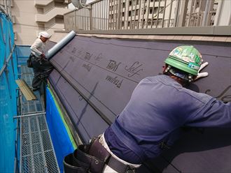 江戸川区斜壁雨漏り005