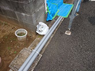 江戸川区アパート雨樋新設004