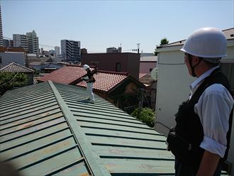 荒川区鋼板カバー工事001