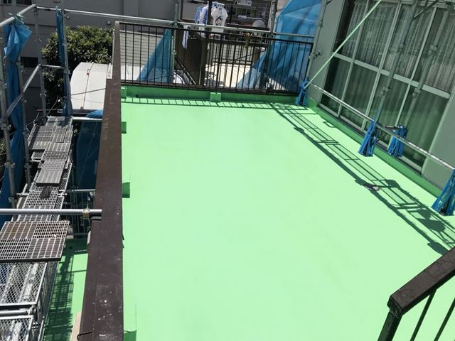 墨田区防水保護塗料トップコート工事完成003