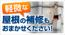 屋根のちょっとした補修もお任せ下さい