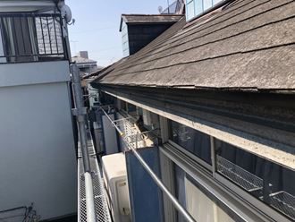 江戸川区アパート雨樋工事003