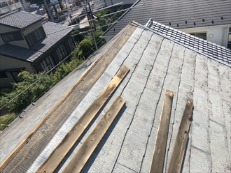 傷んだ貫板