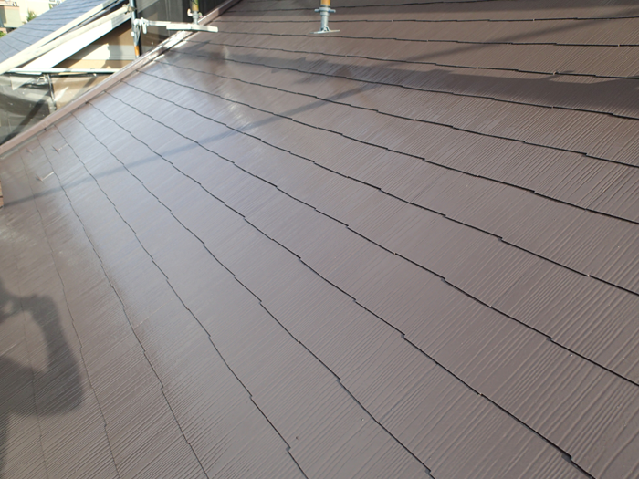 町田市小野路町　遮熱塗料のサーモアイSiで屋根塗装　完了