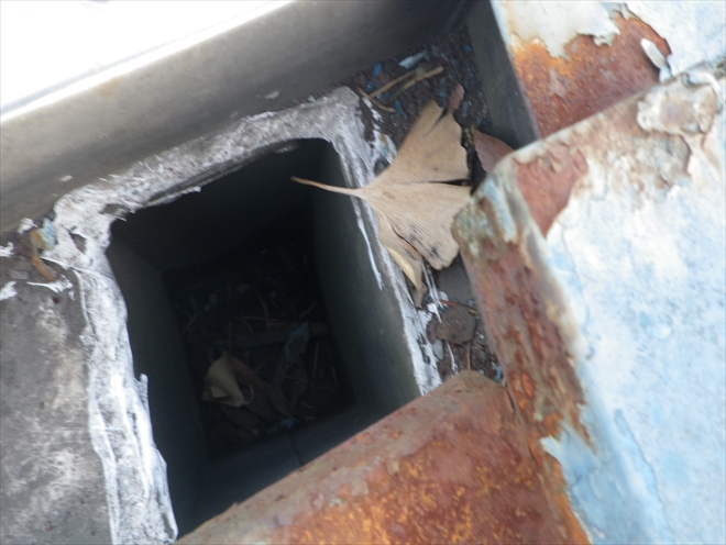 国立市青柳にて雨漏りの原因だったのは瓦棒葺き屋根の軒先の箱樋でした