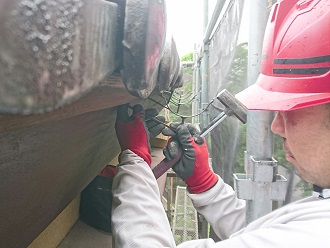 雨樋の支持金具の新設