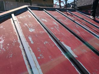 塗膜劣化したトタン屋根