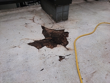 稲城市矢野口でおこなっている屋上の防水工事は下地の傷みを確認して直します