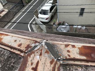 継ぎ目シーリングに劣化症状