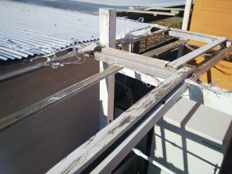 物置小屋の屋根修繕