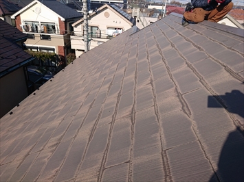 塗装工事をおこなった屋根