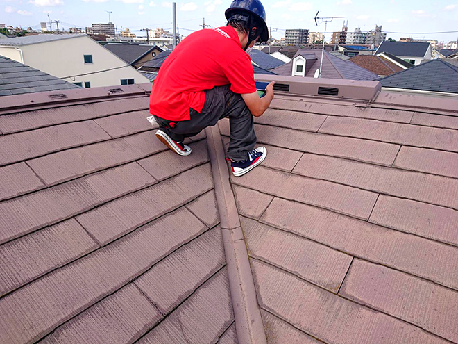 屋根の調査
