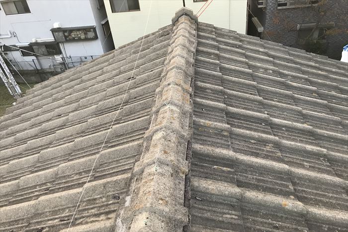 江戸川区篠崎町でセメント瓦屋根の点検調査、メンテナンスの方法について